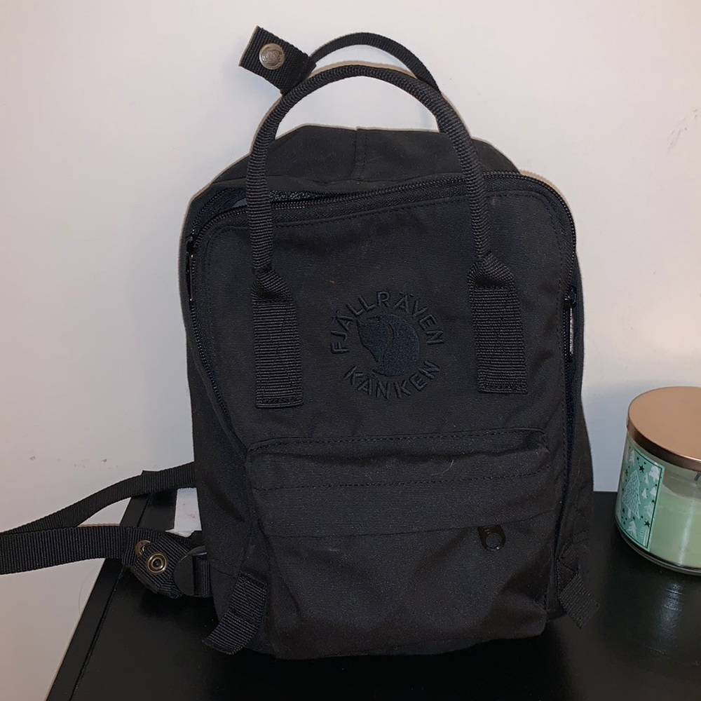 Mini Fjallraven Re-Kanken black